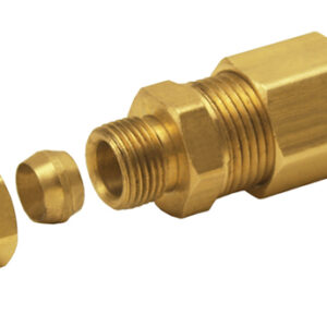 Universal 5/16" Transmission Cooler Line to 3/8" Hose Barb Compression Fitting