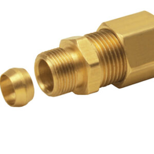 Universal 3/8" Transmission Cooler Line to 3/8" Hose Barb Compression Fitting