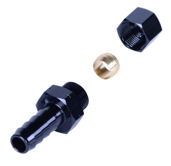 Compression Fitting 3/8'' Tube to 3/8'' Hose Barb