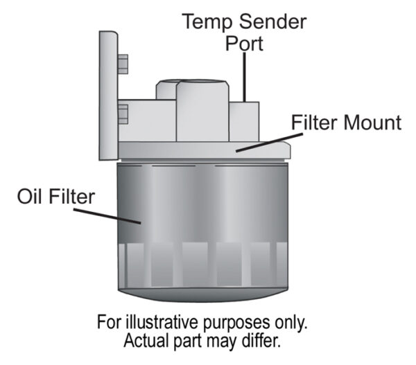 Single Mount 3/8'' NPT Ports Up Remote Transmission Filter Kit, Standard - Image 3