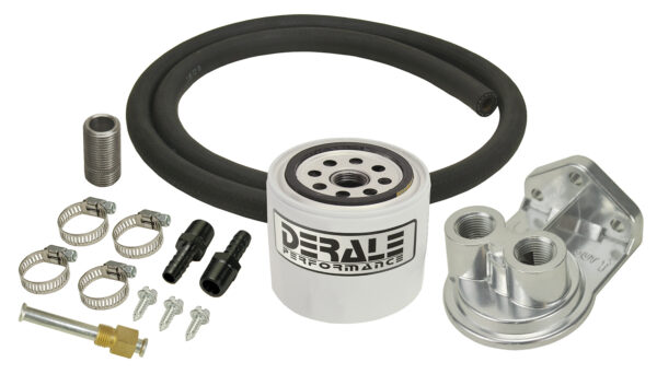 Single Mount 3/8'' NPT Ports Up Remote Transmission Filter Kit, Standard