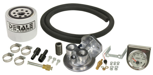 Single Mount 3/8" NPT Ports Up Remote Transmission Filter Kit, Premium