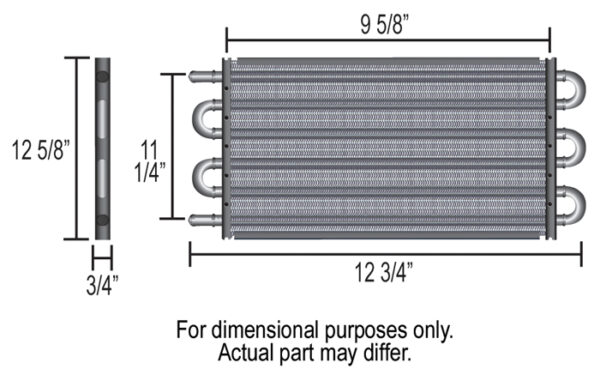 10 Pass 13'' Series 7000 Copper/Aluminum Transmission Cooler Kit - Image 3
