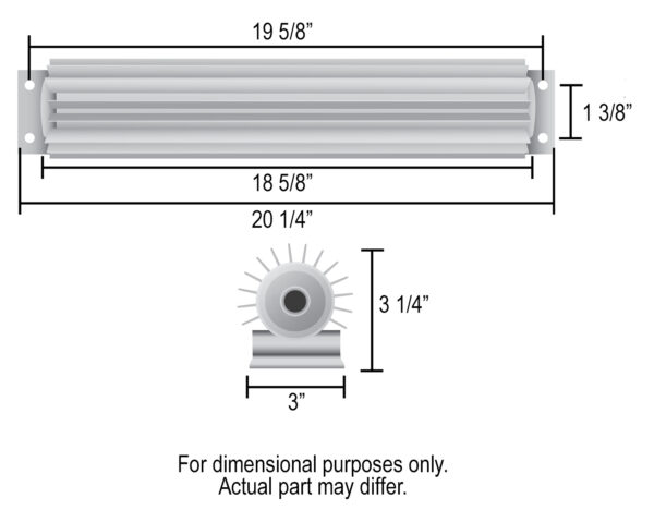 1 Pass 20'' Heat Sink Cooler - Image 2