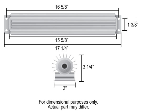 1 Pass 17'' Heat Sink Transmission Cooler Kit - Image 2