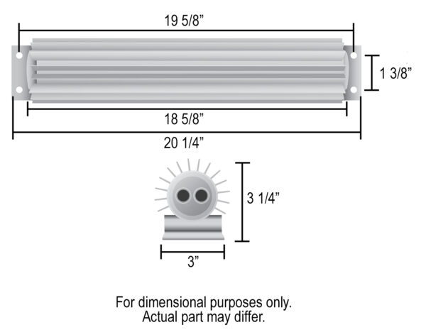2 Pass 20'' Heat Sink Cooler - Image 2