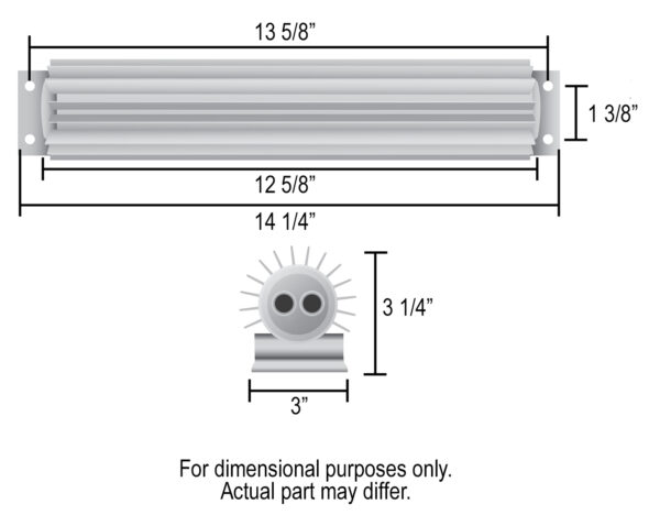 2 Pass 14'' Heat Sink Transmission Cooler Kit - Image 2