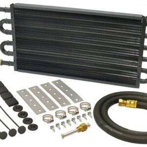 6 Pass 18'' Series 7000 Copper/Aluminum Transmission Cooler Kit, -6AN
