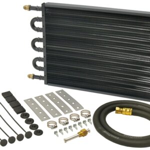 8 Pass 18'' Series 7000 Copper/Aluminum Transmission Cooler Kit, -6AN