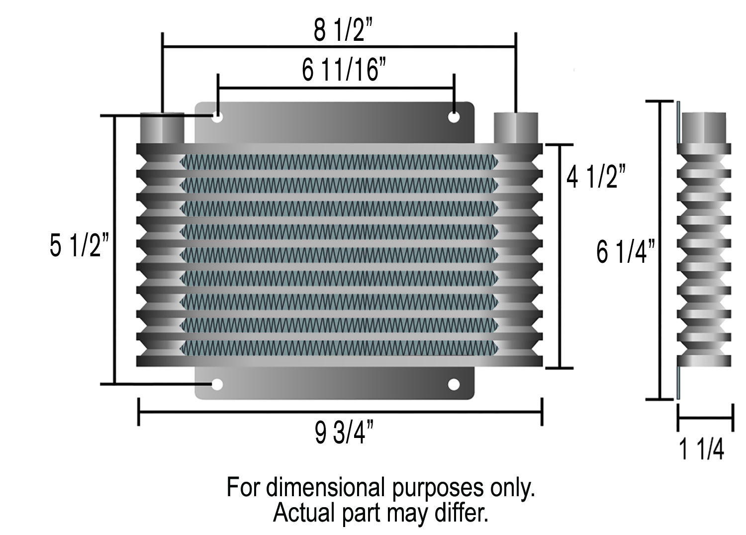 9 Row Series 9000 Plate & Fin Transmission Cooler Kit - Image 2
