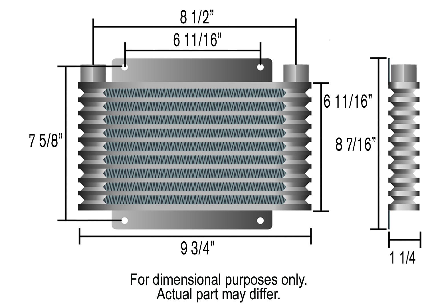 13 Row Series 9000 Plate & Fin Transmission Cooler Kit - Image 2