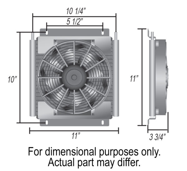 Plate & Fin Remote Fluid Cooler, 18 Row, 11/32 - Image 2