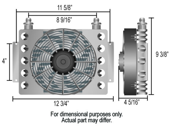15 Row Atomic Cool Plate & Fin Remote Transmission Cooler Kit, -6AN - Image 2