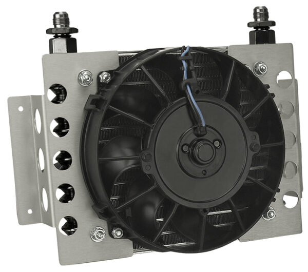 15 Row Atomic Cool Plate & Fin Remote Transmission Cooler Kit, -6AN