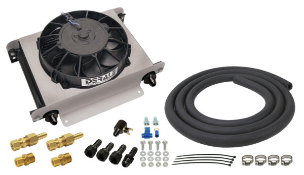 25 Row Hyper-Cool Remote Transmission Cooler Kit, -8AN