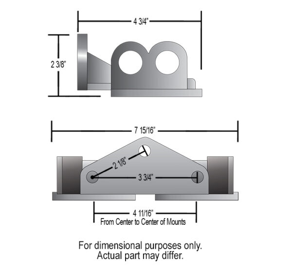 Dual Side Ports 1/2" NPT Filter Mount Kit - Image 2