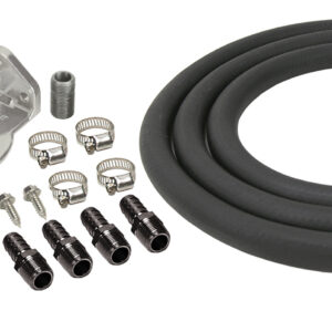 Engine Oil Filter Relocation Kit, 1/2" NPT Ports with 20x1.5mm Engine Thread Size