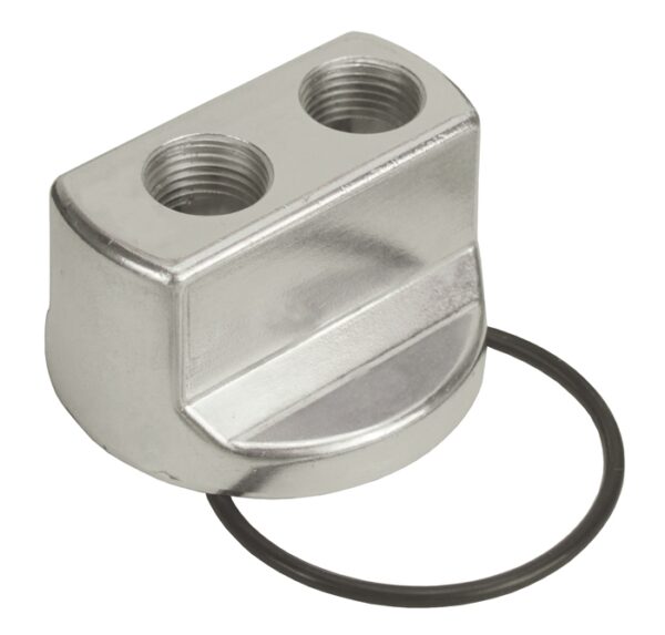 Standard Engine Spin On Adapter with 1/2" NPT Ports, 22x1.5mm Filter Thread