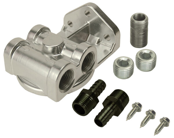 Single Side Ports 1/2" NPT Filter Mount with 13/16"-16 Filter Thread