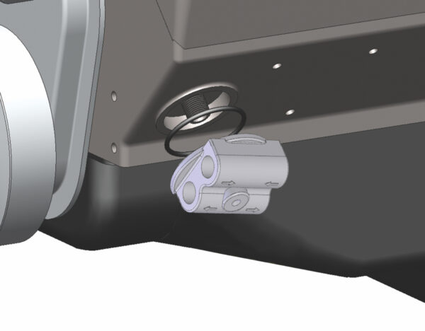 Dual Side Ports Spin On Adapter with 1/2" NPT Ports and 18x1.5mm Filter Thread - Image 3