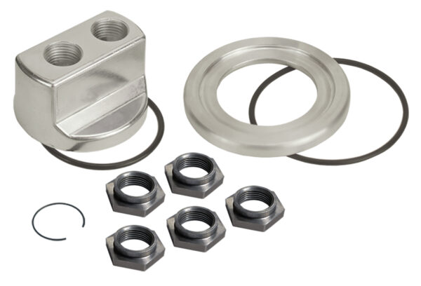 Standard Universal Engine Spin On Adapter with 1/2'' NPT Ports