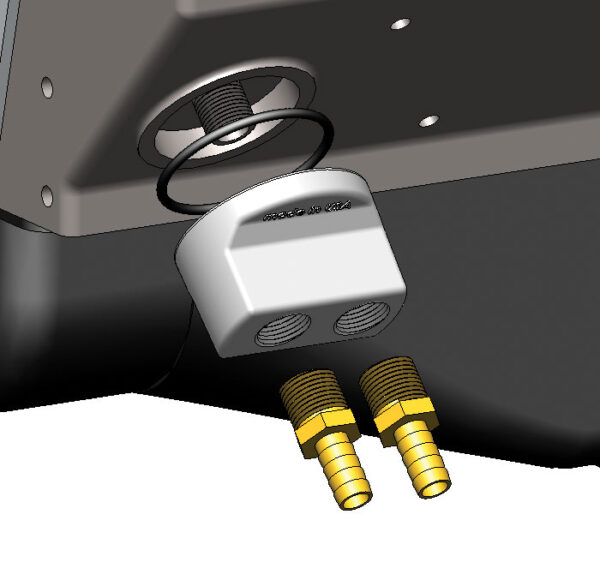 Engine Oil Filter Relocation Kit, 1/2" NPT Ports with 22x1.5mm Engine Thread Size - Image 2
