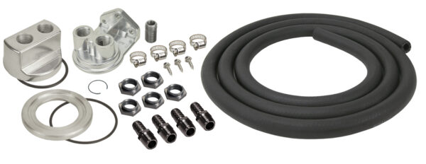 Universal Engine Oil Filter Relocation Kit with 1/2