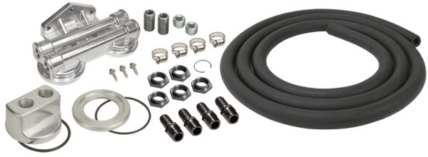 Dual Mount Universal Oil Filter Relocation Kit, 1/2