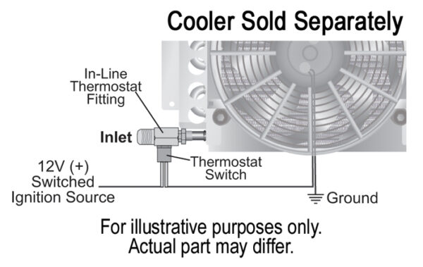 Universal Remote Engine Oil Cooler Mounting Kit with in-line thermostat - Image 3