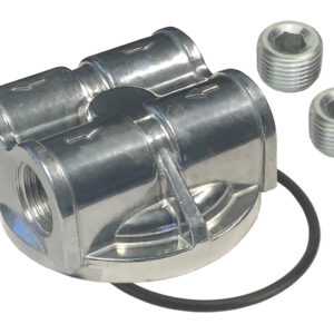 Dual Side Ports Spin-On Adapter with 1/2'' NPT Ports and 13/16-16'' Filter Thread