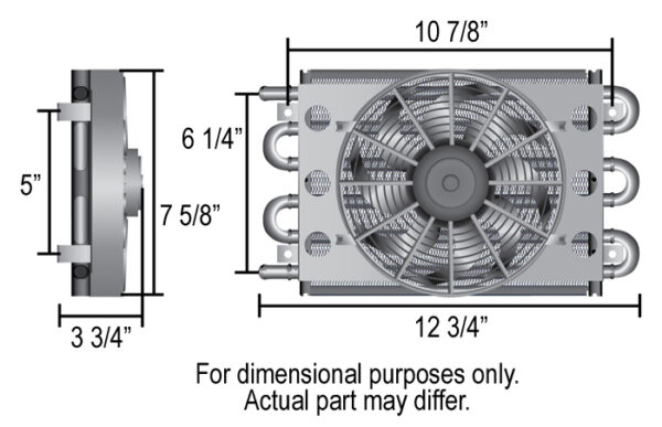 6 Pass Econo-Cool Remote Cooler, 1/2'' Barb Inlets - Image 3