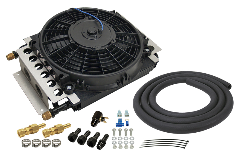 16 Pass Electra-Cool Remote Transmission Cooler Kit, -8AN Inlets