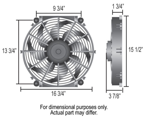 16'' Tornado Electric Fan & 180°F Dual Probe Fan Controller Kit - Image 2