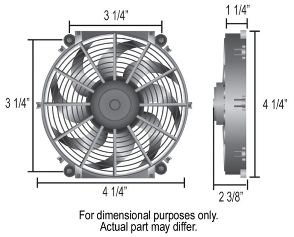4" High Output Paddle Blade IP68 Electric Puller Fan - Image 2