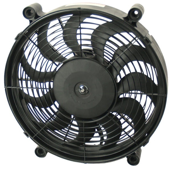 12'' H.O. Single RAD Pusher/Puller Fan with Premium Mount Kit - 12-3/4''W x 12-3/4''H x 2-5/8''D - Image 2