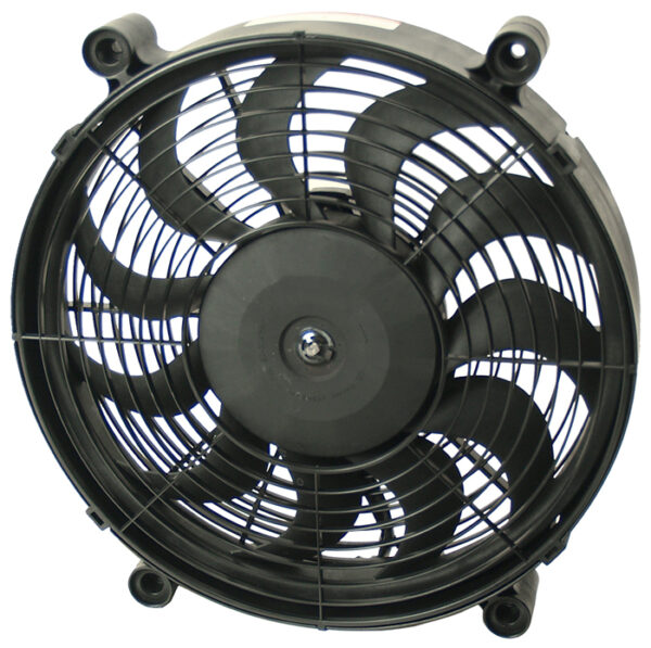 14'' H.O. Single RAD Pusher/Puller Fan with Premium Mount Kit - 14-1/2''W x 14-1/2''H x 2-5/8''D - Image 2