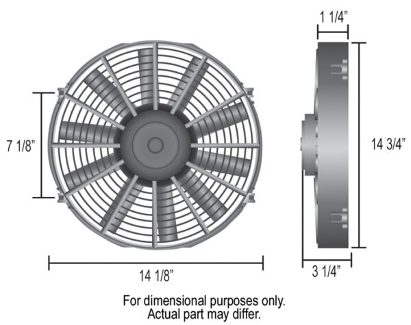14" Dyno-Cool Electric Fan and Mechanical Fan Controller Kit, Premium - Image 2