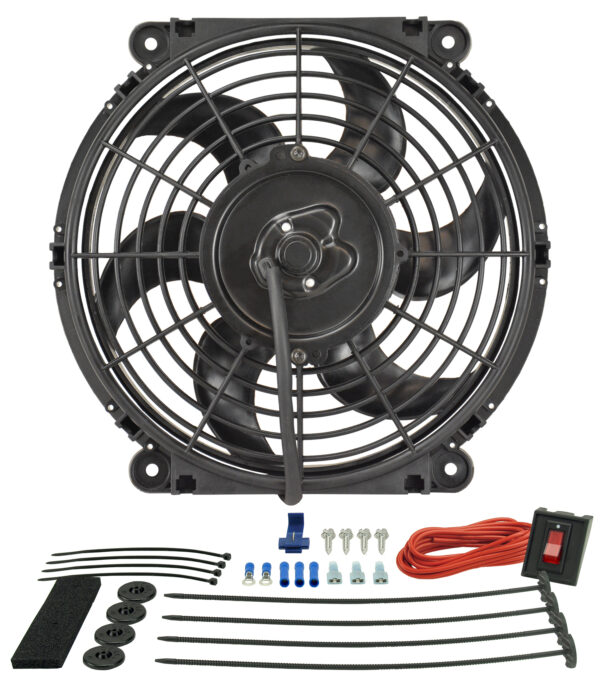 10'' Tornado Electric Puller Fan, Premium Mounting Kit