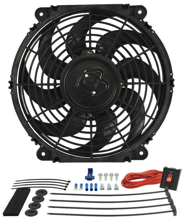 12'' Tornado Electric Puller Fan, Premium Mounting Kit