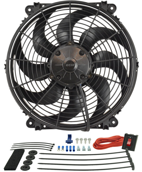 14'' Tornado Electric Puller Fan, Premium Mounting Kit