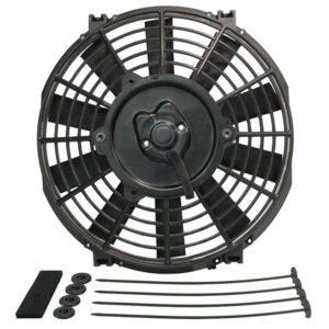 9'' Tornado Electric Puller Fan, Standard Mounting Kit - W-9-1/2'' x H-9-5/8'' x D-2-1/2''
