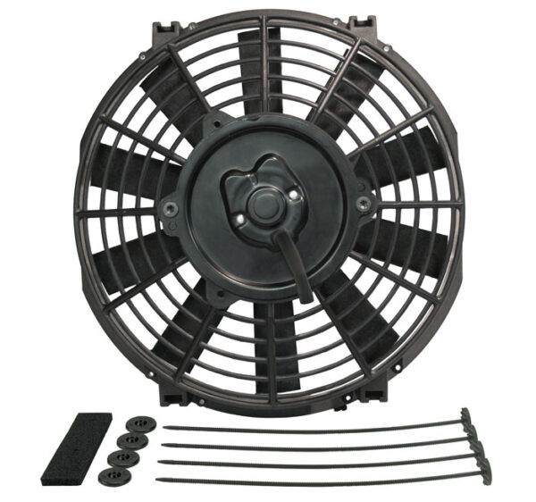 9'' Tornado Electric Puller Fan, Standard Mounting Kit - W-9-1/2'' x H-9-5/8'' x D-2-1/2''