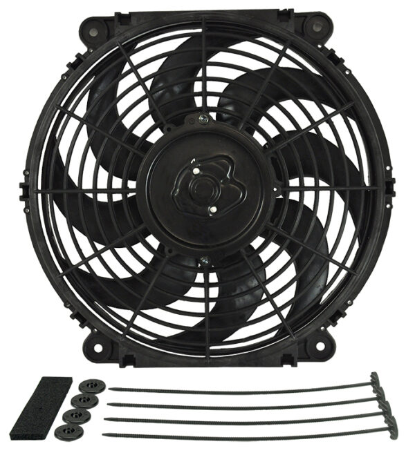 12" Tornado Electric Puller Fan, Standard Mounting Kit - W-12-3/8" x H-11-13/16" x D-2-1/2"
