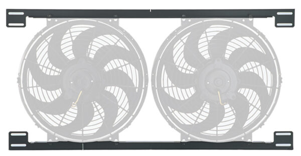 Black Tornado Electric Fan Mounting Bracket Kit, Dual Fan - Image 2