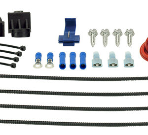 Electric Fan Mounting Kit, Plastic Rods, Clips, Mounting Feet and Manual On/Off Switch with Wiring
