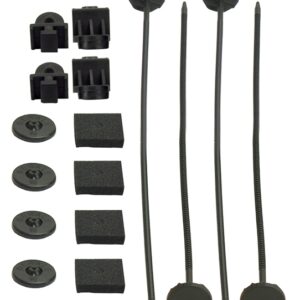 Electric Fan Mounting Kit, Plastic Rods, Clips and Mounting Feet