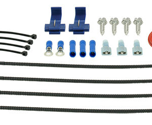 Electric Fan Mounting Kit, Plastic Rods, Clips and Manual On/Off Switch with Wiring