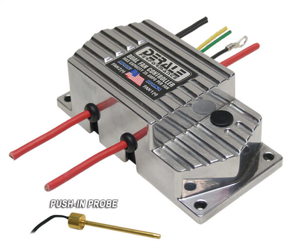 High Amperage Adjustable Dual Electric Fan Controller, Push In Probe - Image 2