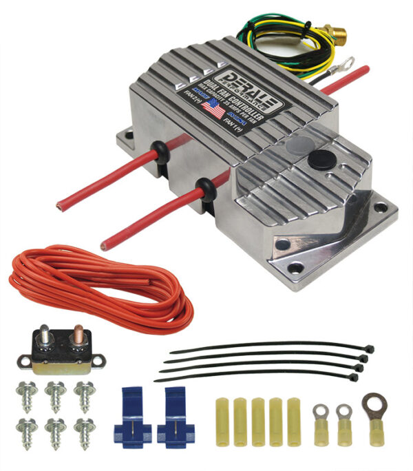 High Amperage Adjustable Dual Electric Fan Controller, 3/8
