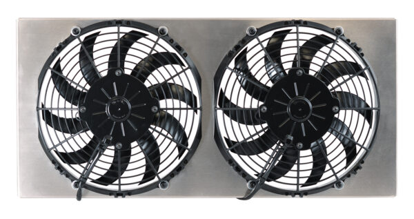 Powerpack - High Output Dual 10'' Electric RAD Fan/Aluminum Shroud Kit - 24-3/4''W x 11-1/2''H x 3-1/4''D - Image 2